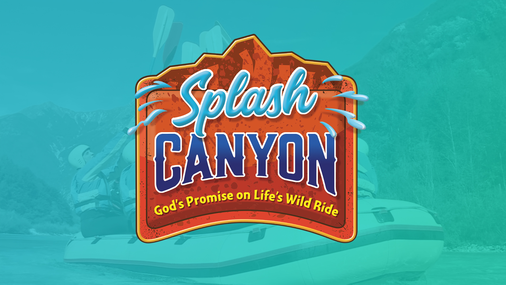 Logo for Vacation Bible School Splash Canyon Program